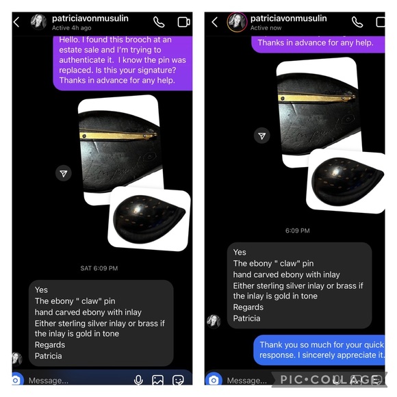 Vintage Patricia Von Musulin Brooch - Picture 5 of 10